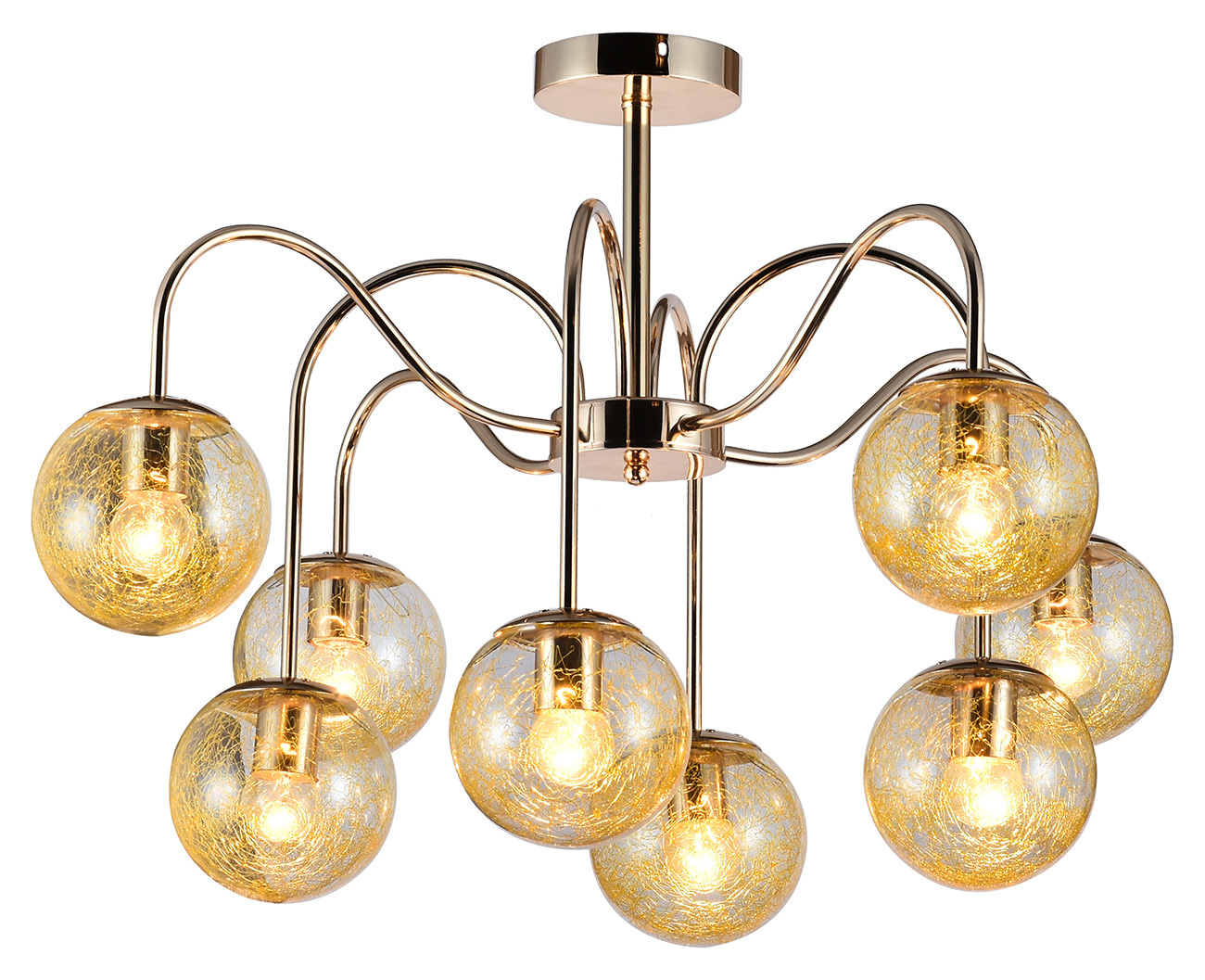 фото Потолочный светильник escada 1118/8pl e27*60w gold escada light