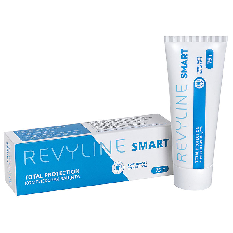 Зубная паста Revyline Smart Total Protection, 75 г паста зубная для ежедневного ухода за зубами и деснами облепиха прополис altaibio алтайбио 75мл