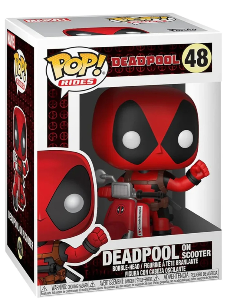 

Фигурка Funko POP! Дэдпул на скутере Марвел Deadpool Marvel №48 головотряс 10 см, POP! Дэдпул на скутере Deadpool N45 (головотряс, 10 см)