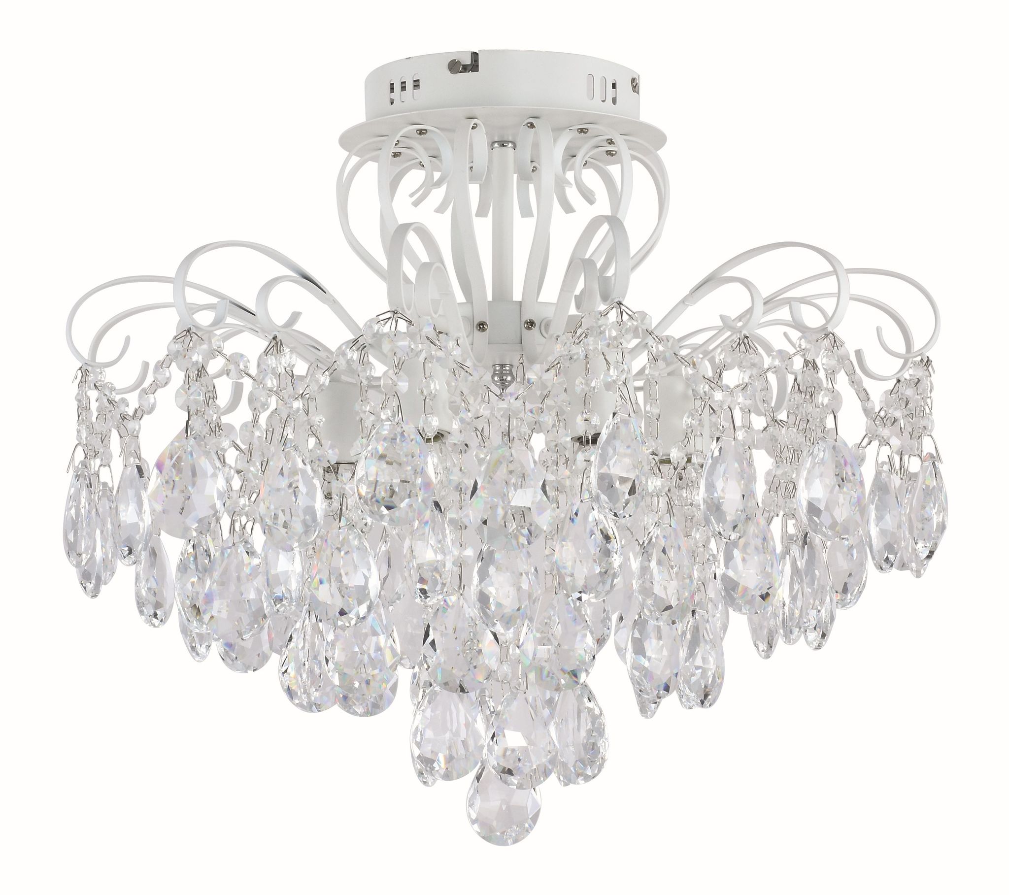 фото Потолочный светильник escada 1121/6pl e27*60w white/silver escada light