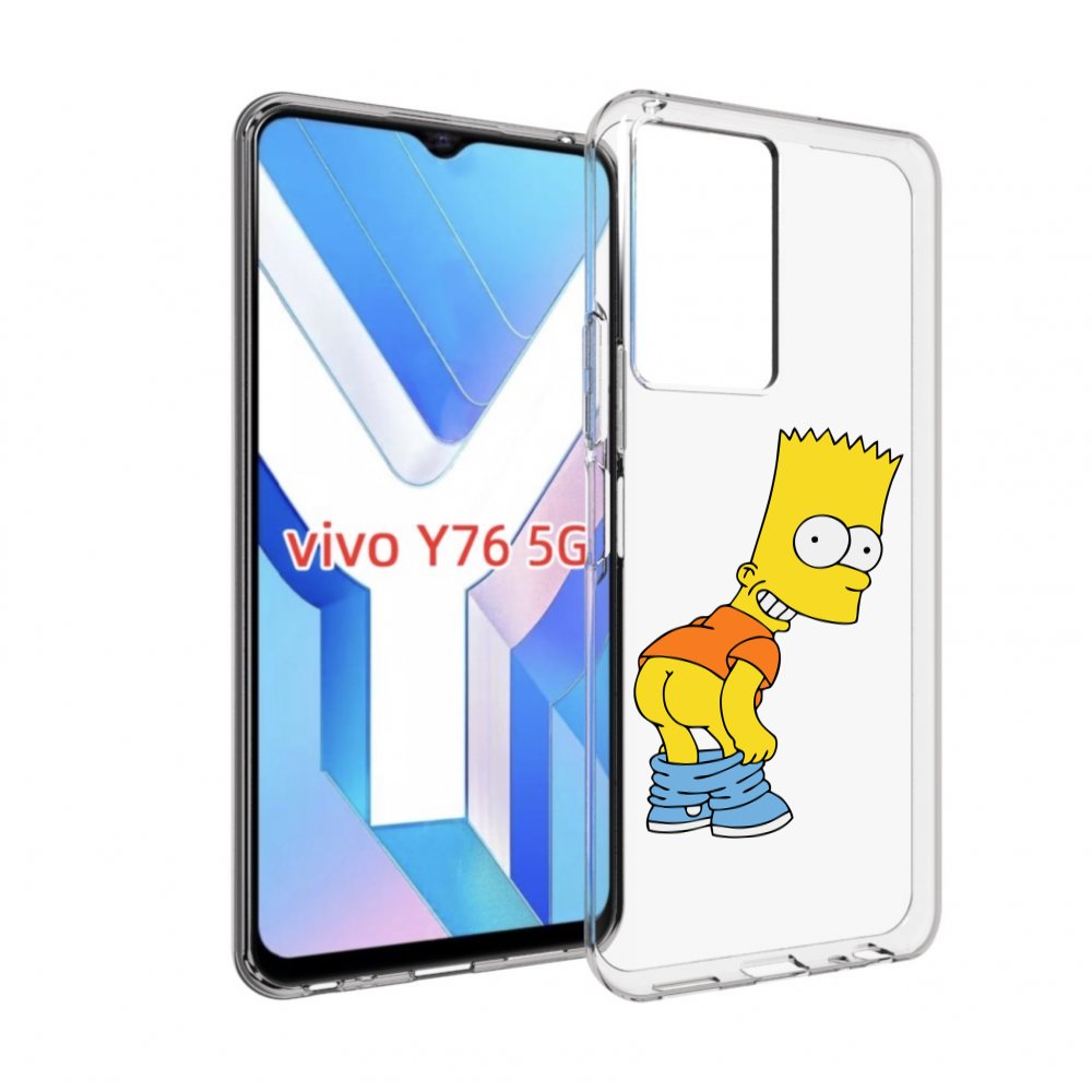 

Чехол MyPads барт-симпсон-довольный для Vivo Y76 5G, Прозрачный, Tocco
