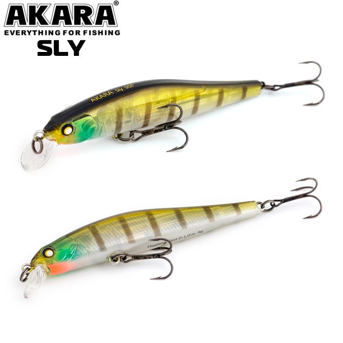 

Воблер Akara Sly 90SP 9 гр 1/3 oz 3,5 in A133, Разноцветный, Sly