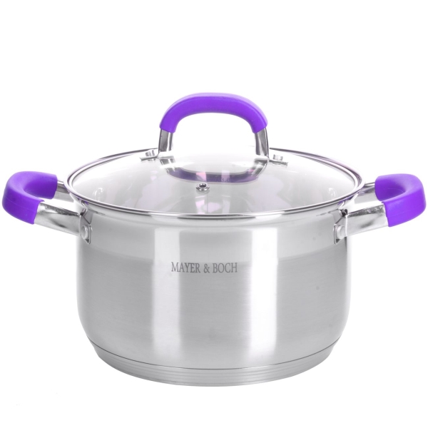 

Кастрюля Mayer&Boch 29098, 29098 4,5л 22см, с крышкой