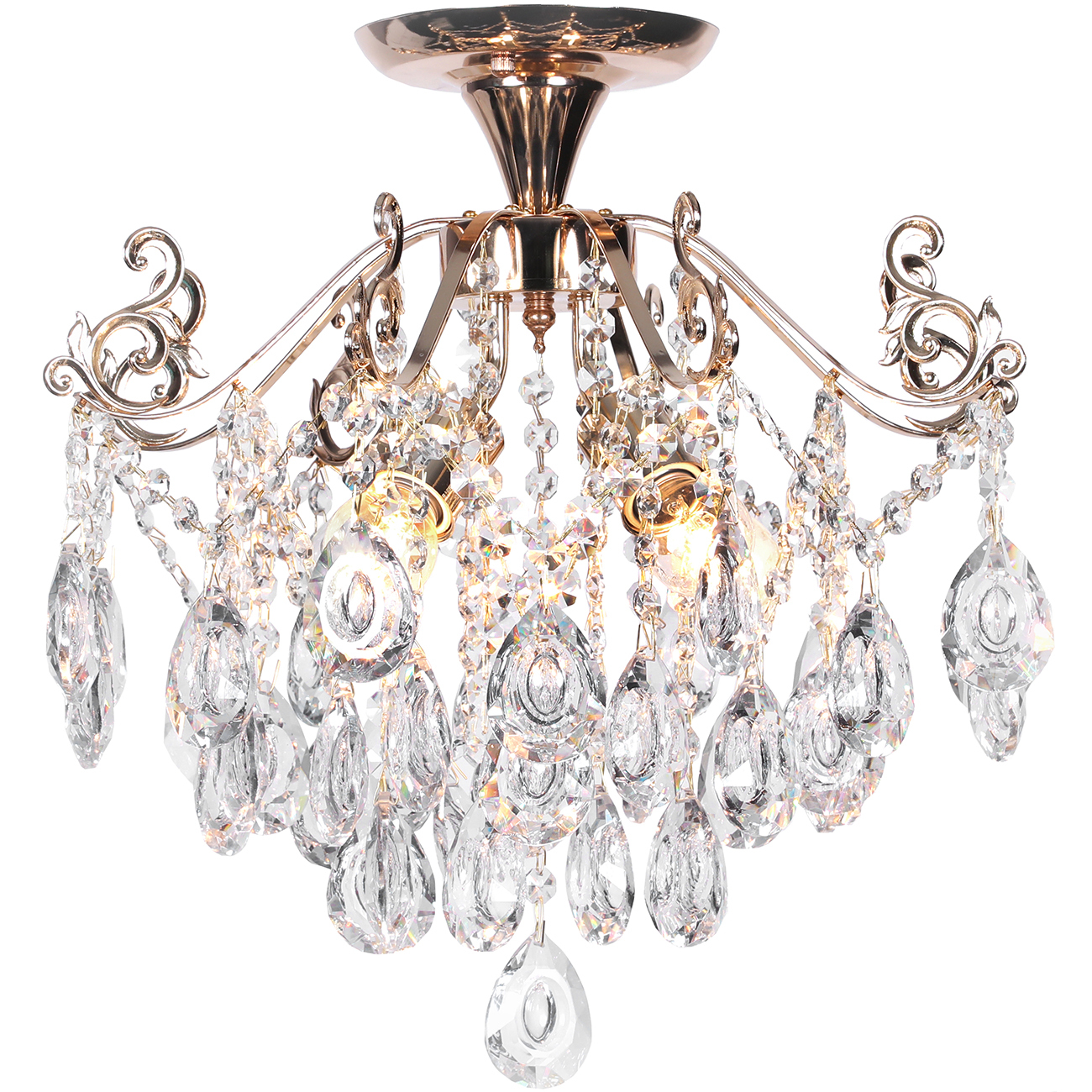 фото Потолочный светильник escada 1123/4pl e27*60w gold escada light