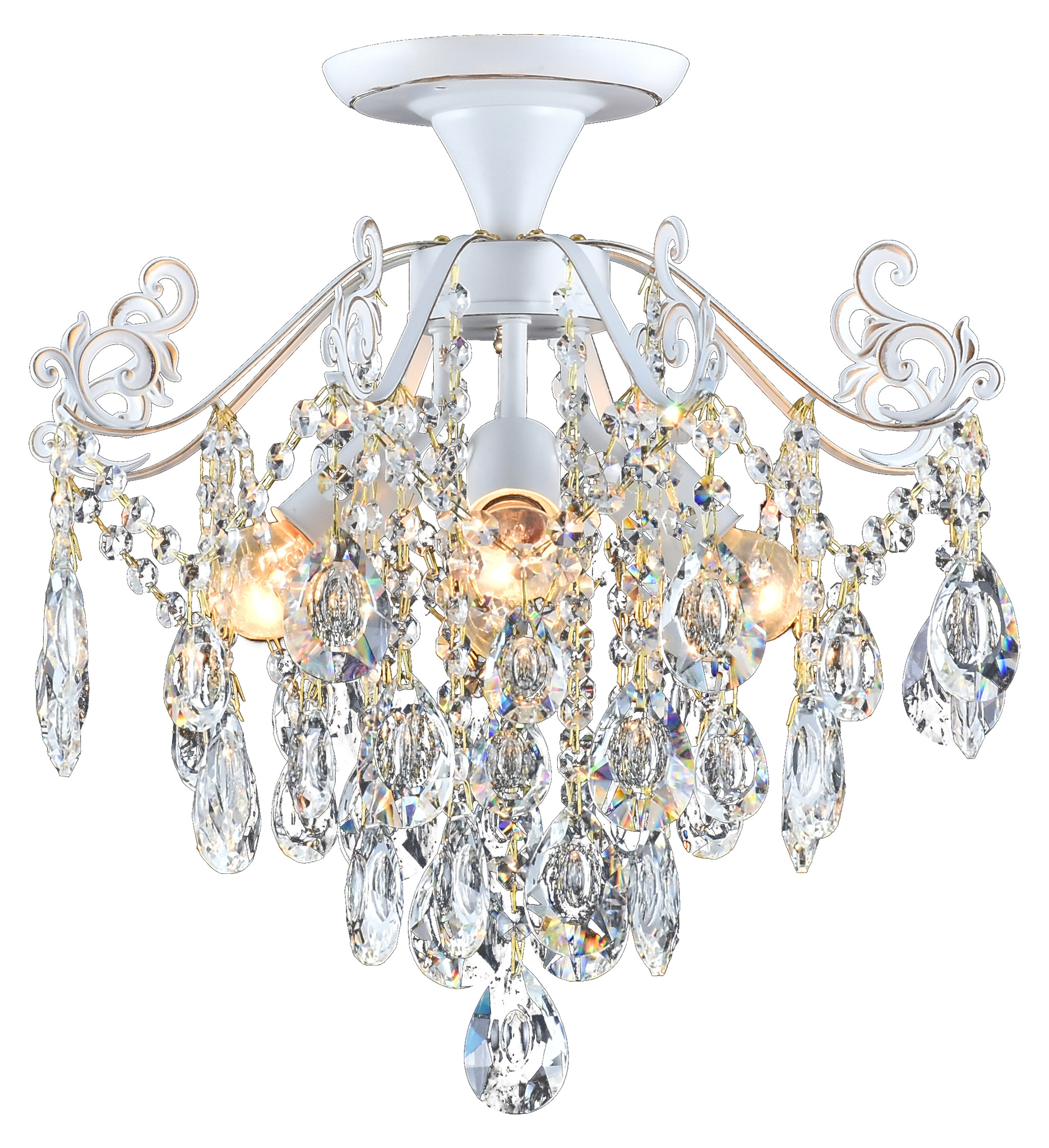 фото Потолочный светильник escada 1123/4pl e27*60w white/gold escada light