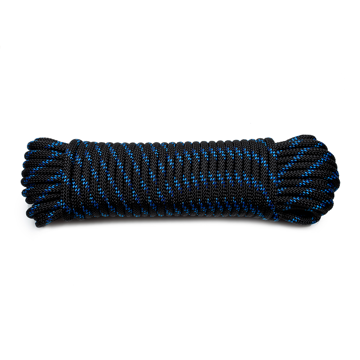 Шнур плетеный якорный Петроканат 10.0 мм, черно-синий, 1100 кг, 45 м
