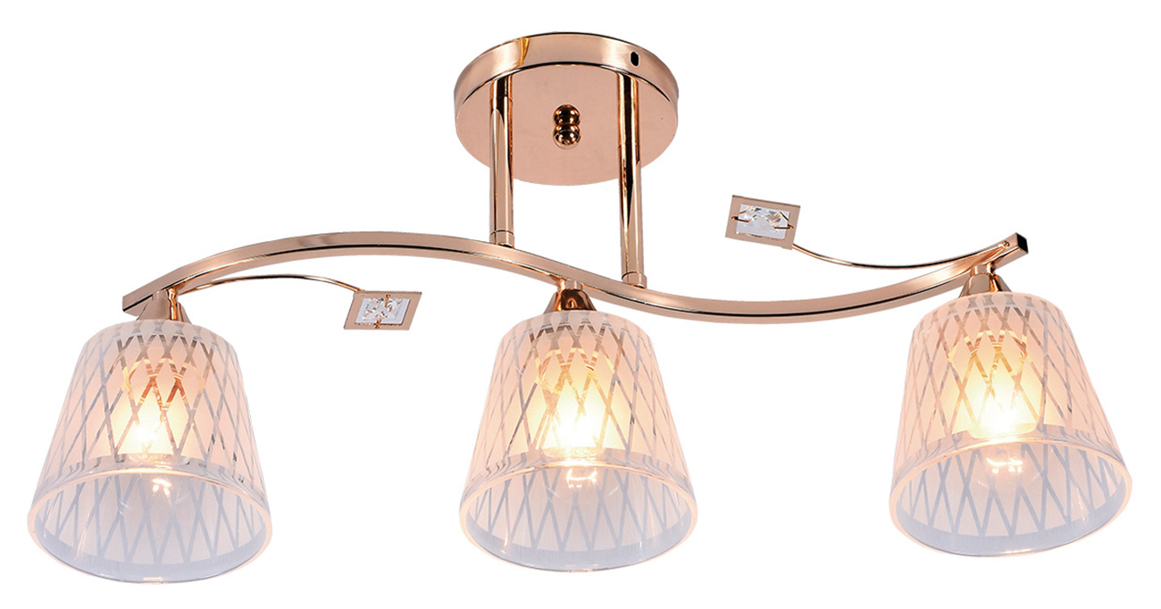 фото Потолочный светильник escada 1125/3pl e27*60w gold escada light