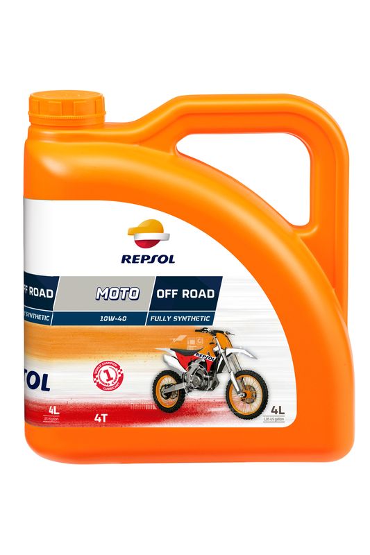 Моторное масло REPSOL синтетическое MOTO OFF ROAD 4T 10W40 SN 4л