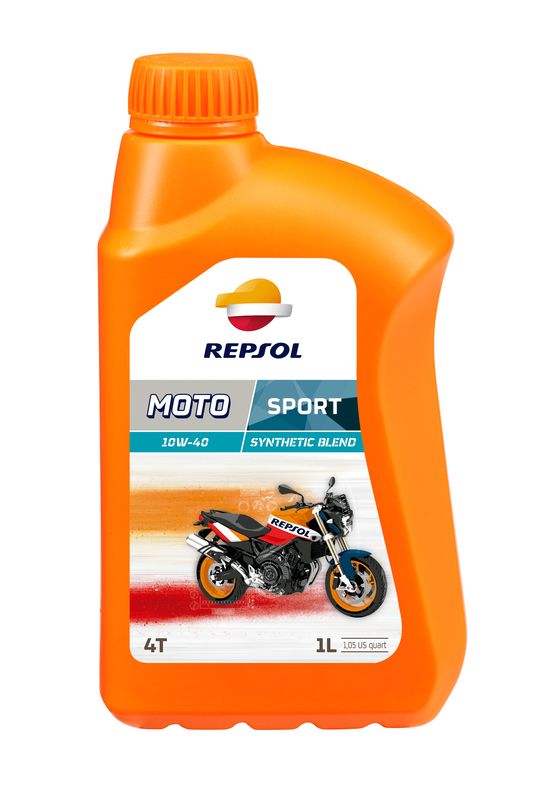 фото Моторное масло repsol moto sport 4t 10w-40 sl 4l 4-х тактное полусинтетическое 1l