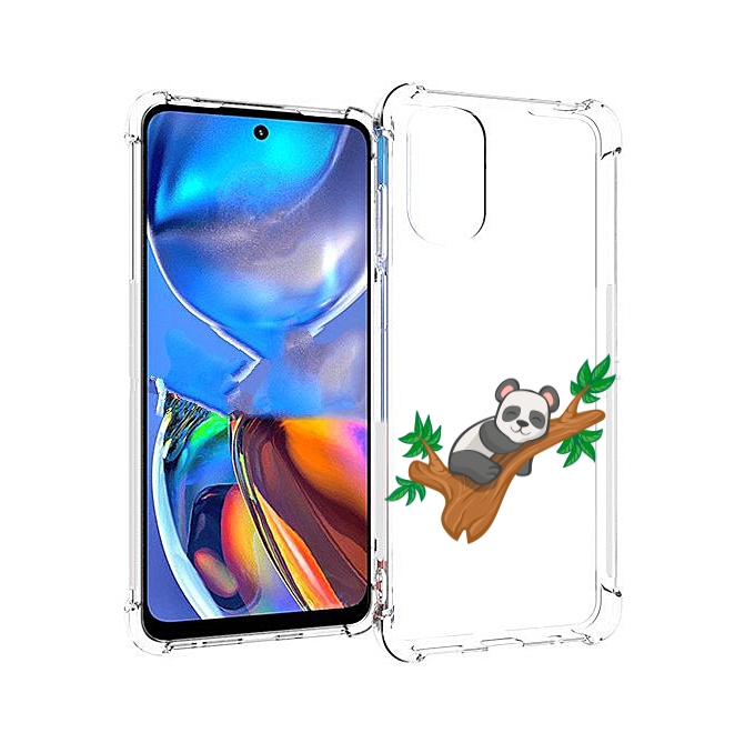 

Чехол MyPads панда-на-деревце для Motorola Moto E32, Прозрачный, Tocco