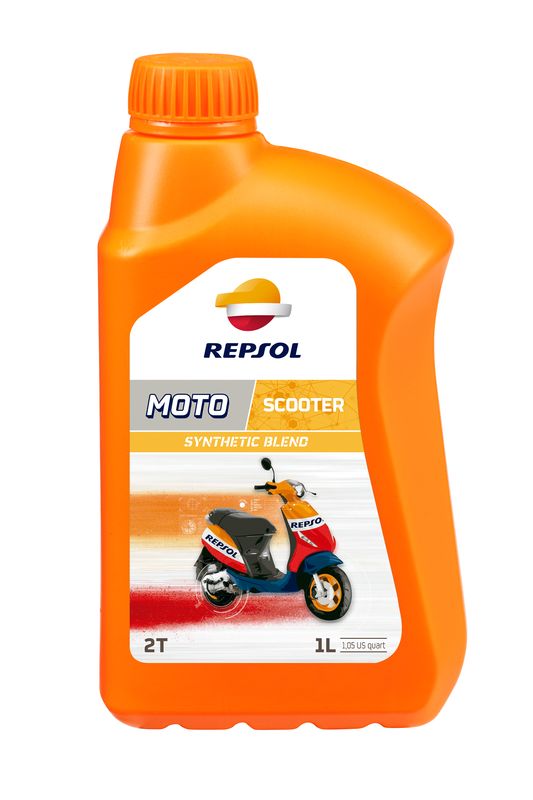 фото Моторное масло repsol moto scooter 2t tc 2-х тактное синтетическое 1l