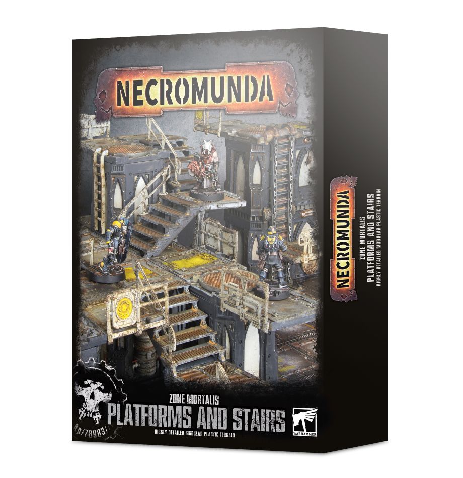 

Миниатюры для игры Games Workshop Warhammer Necromunda Zone Mortalis Platforms and Stairs