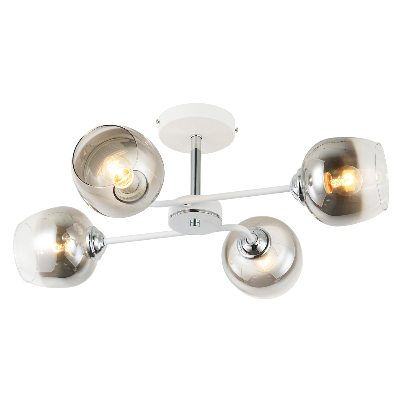 фото Потолочный светильник escada 1177/4p e27*60w white/chrome escada light