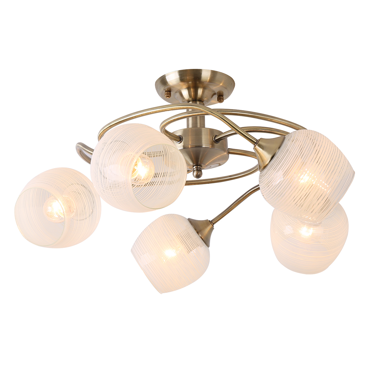 фото Потолочный светильник escada 1178/5p e27*60w antique brass escada light