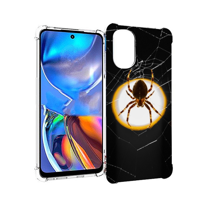 

Чехол MyPads паук-с-паутинкой для Motorola Moto E32, Прозрачный, Tocco
