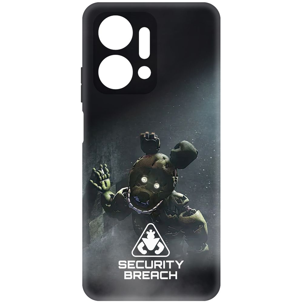 

Чехол-накладка Krutoff Soft Case ФНАФ - Нарушение безопасности для Honor X7a Plus черный