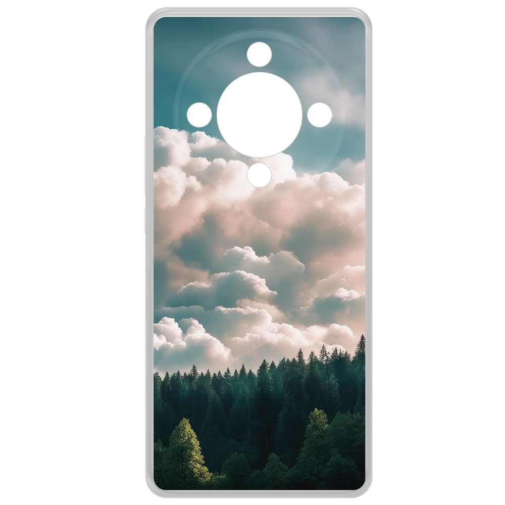 

Чехол-накладка Krutoff Clear Case Облачно для Honor X9b, Прозрачный
