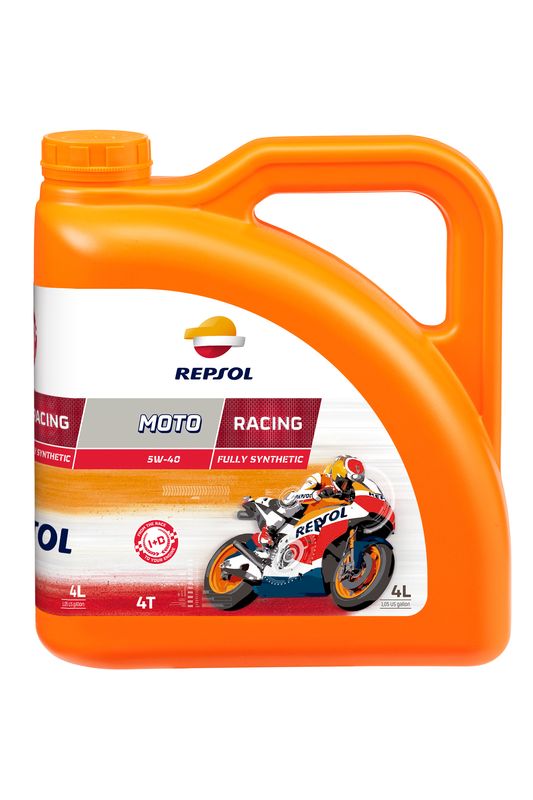 Моторное масло REPSOL синтетическое MOTO RACING 4T 5W40 SN 4л