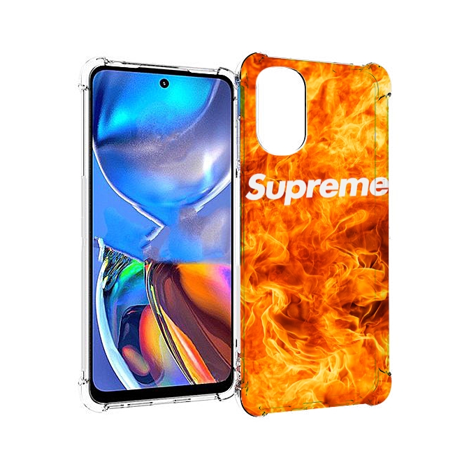 

Чехол MyPads пламя-пламенное суприм для Motorola Moto E32, Прозрачный, Tocco