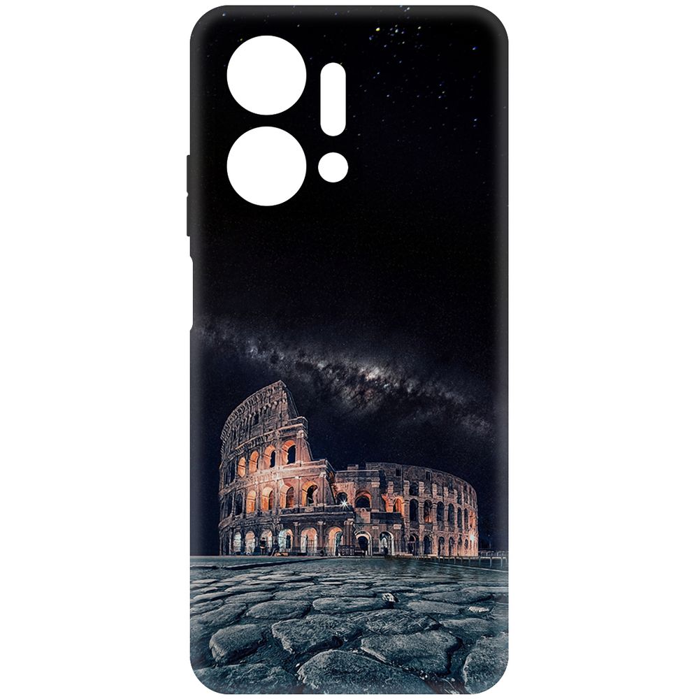 

Чехол-накладка Krutoff Soft Case Италия, Колизей для Honor X7a Plus черный