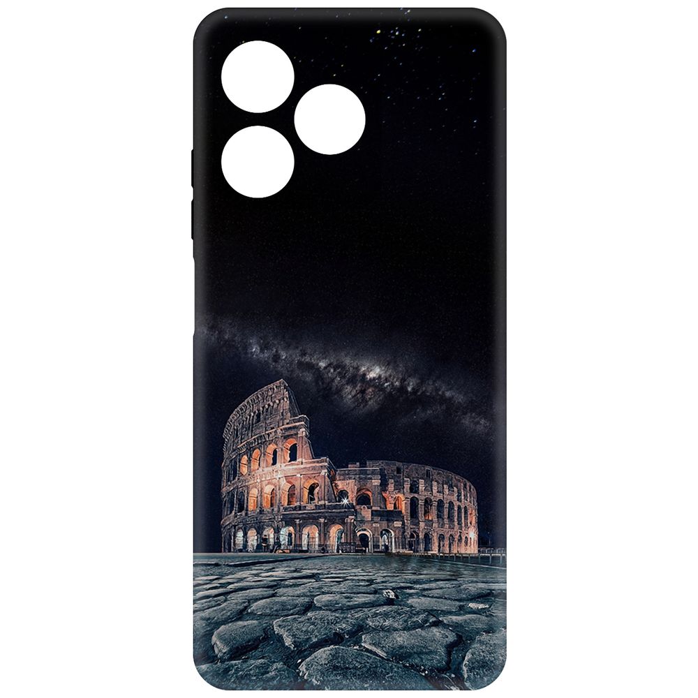 

Чехол-накладка Krutoff Soft Case Италия, Колизей для Realme C51 черный
