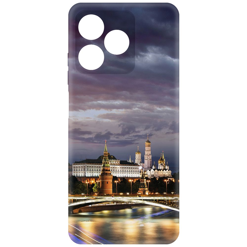 

Чехол-накладка Krutoff Soft Case Россия, Московский Кремль для Realme C51 черный