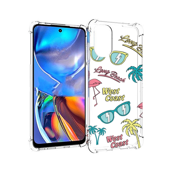 

Чехол MyPads пляжные-декорации для Motorola Moto E32, Прозрачный, Tocco