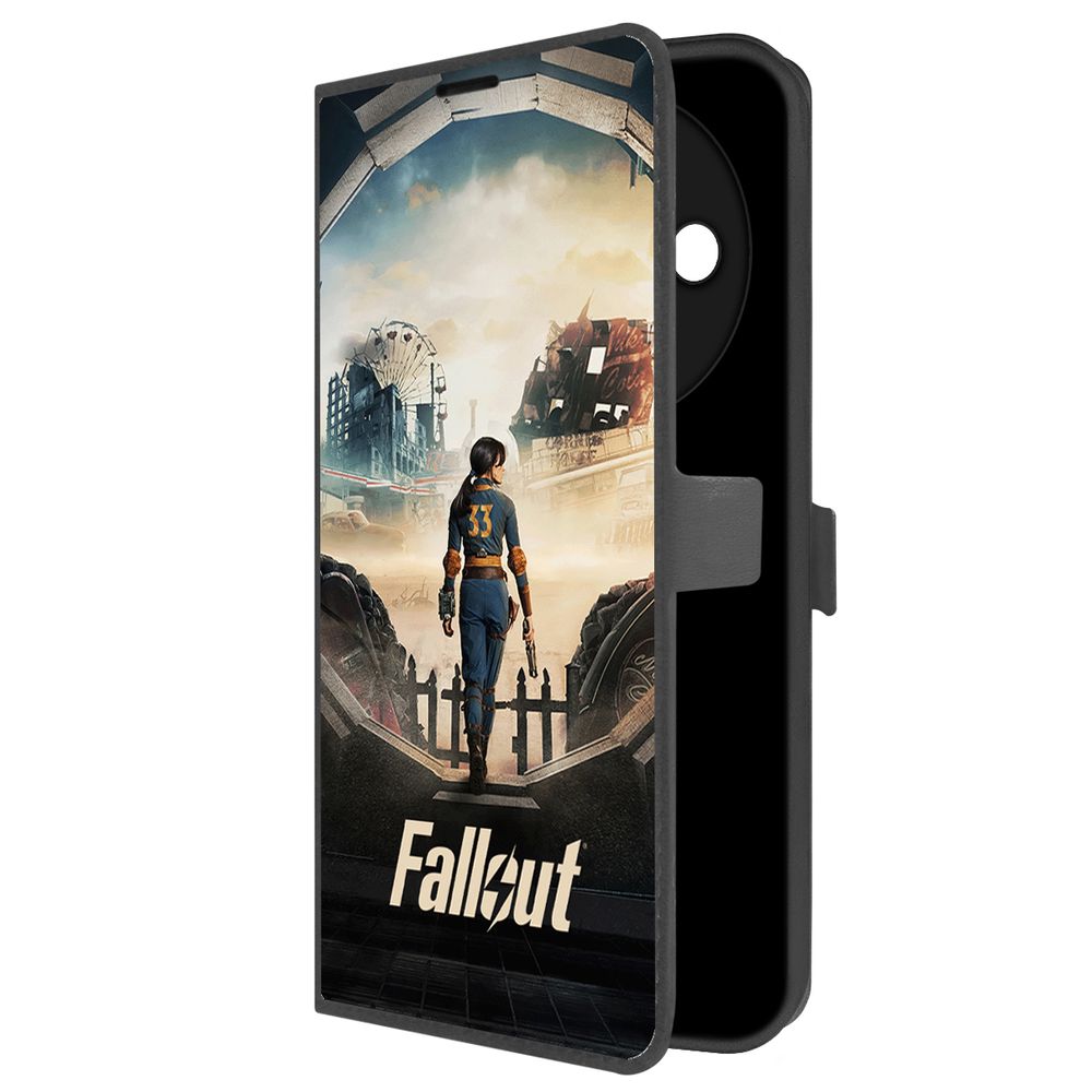 

Чехол-книжка Krutoff Eco Book для Poco C61 Fallout - Убежище 33 (черный)