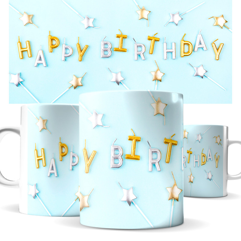 

Кружка КИЧ С днем рождения! с принтом Happy Birthday