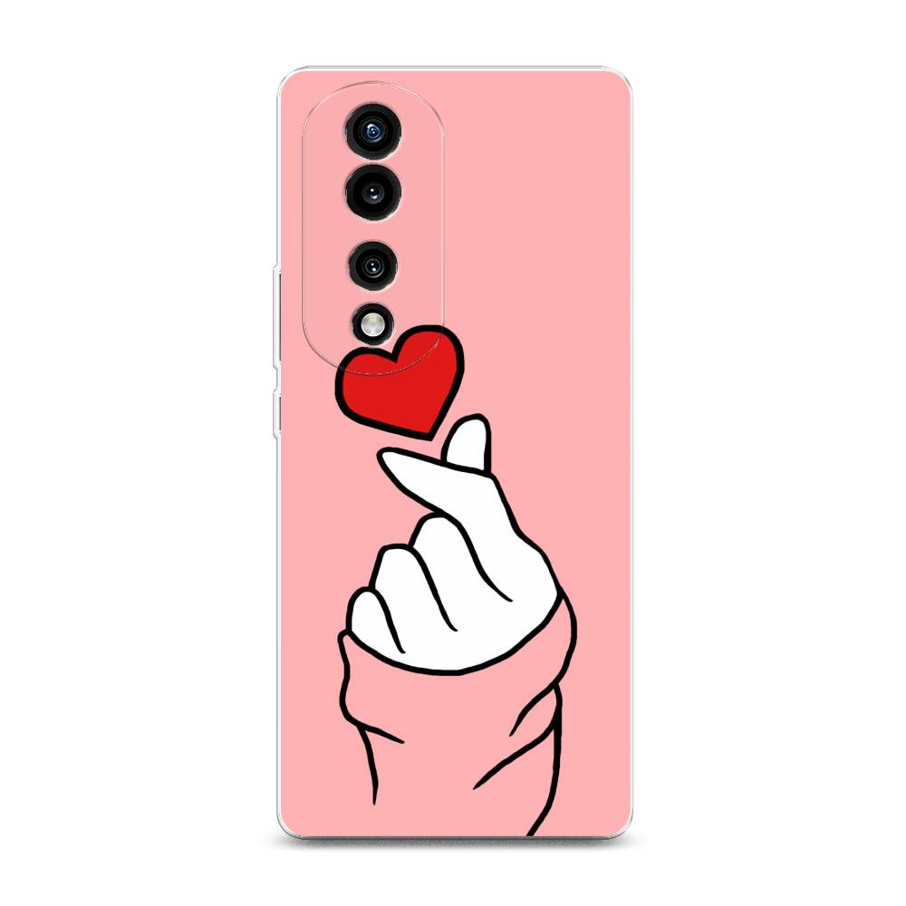 

Силиконовый чехол "Милое сердечко" на Honor 70 Pro, 6108350-7