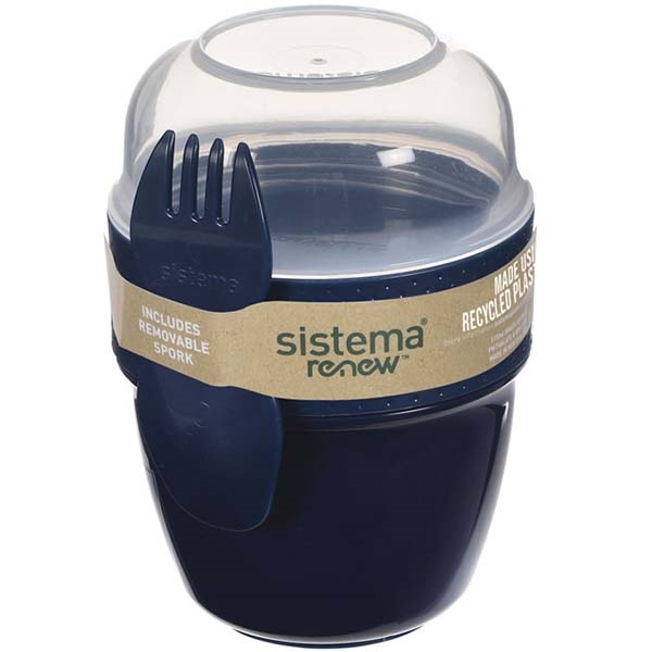 

Контейнер Sistema 581488 B, Синий, 581488 RENEW двухуровневый 515мл синий