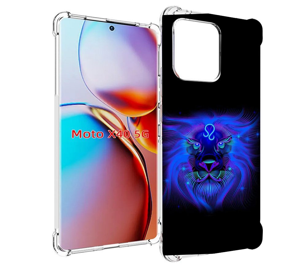 

Чехол MyPads знак-зодиака-лев-3 для Motorola Moto X40, Прозрачный, Tocco