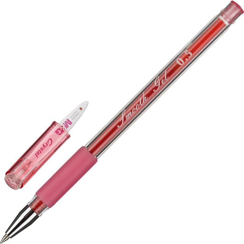 Ручка гелевая неавтоматическая M&G манж, 0,5мм красный AGPA7172330500H, (8шт.)