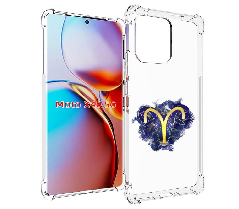 

Чехол MyPads знак-зодиака-овен-8 для Motorola Moto X40, Прозрачный, Tocco