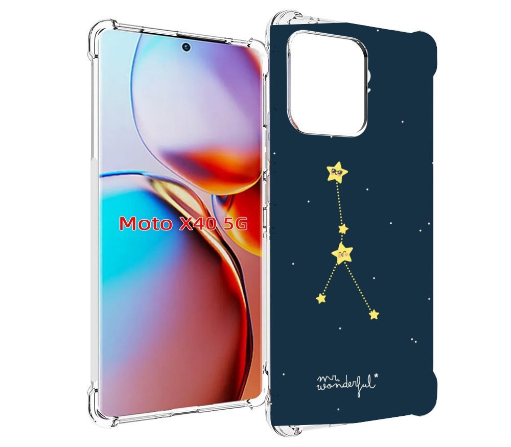 

Чехол MyPads знак-зодиака-рак-3 для Motorola Moto X40, Прозрачный, Tocco