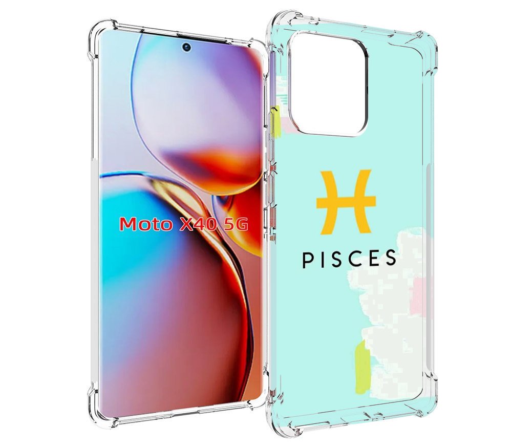 

Чехол MyPads знак-зодиака-рыбы-2 для Motorola Moto X40, Прозрачный, Tocco