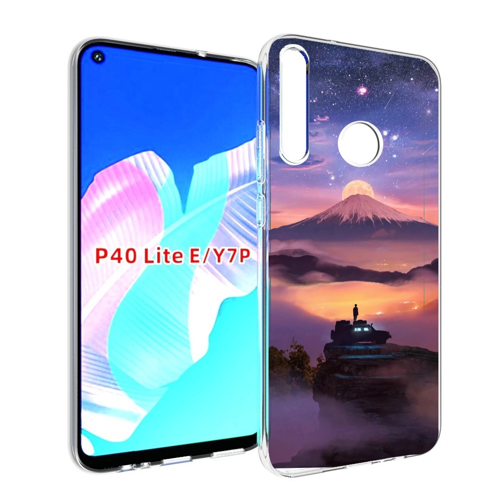 

Чехол бампер MyPads ночь-в-горах для Huawei P40 Lite E, Прозрачный, Tocco