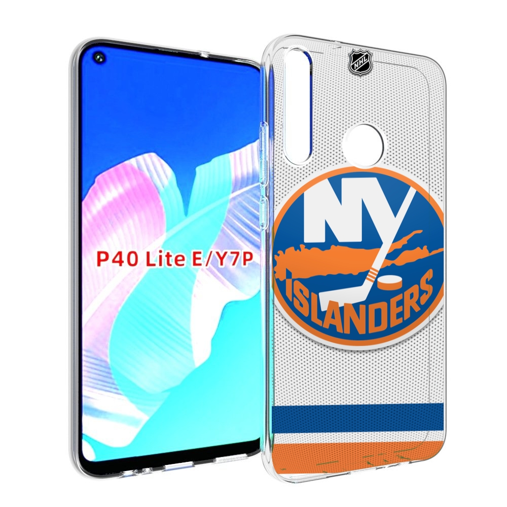 

Чехол бампер MyPads Нью Йорк аилендерс для Huawei P40 Lite E, Прозрачный, Tocco