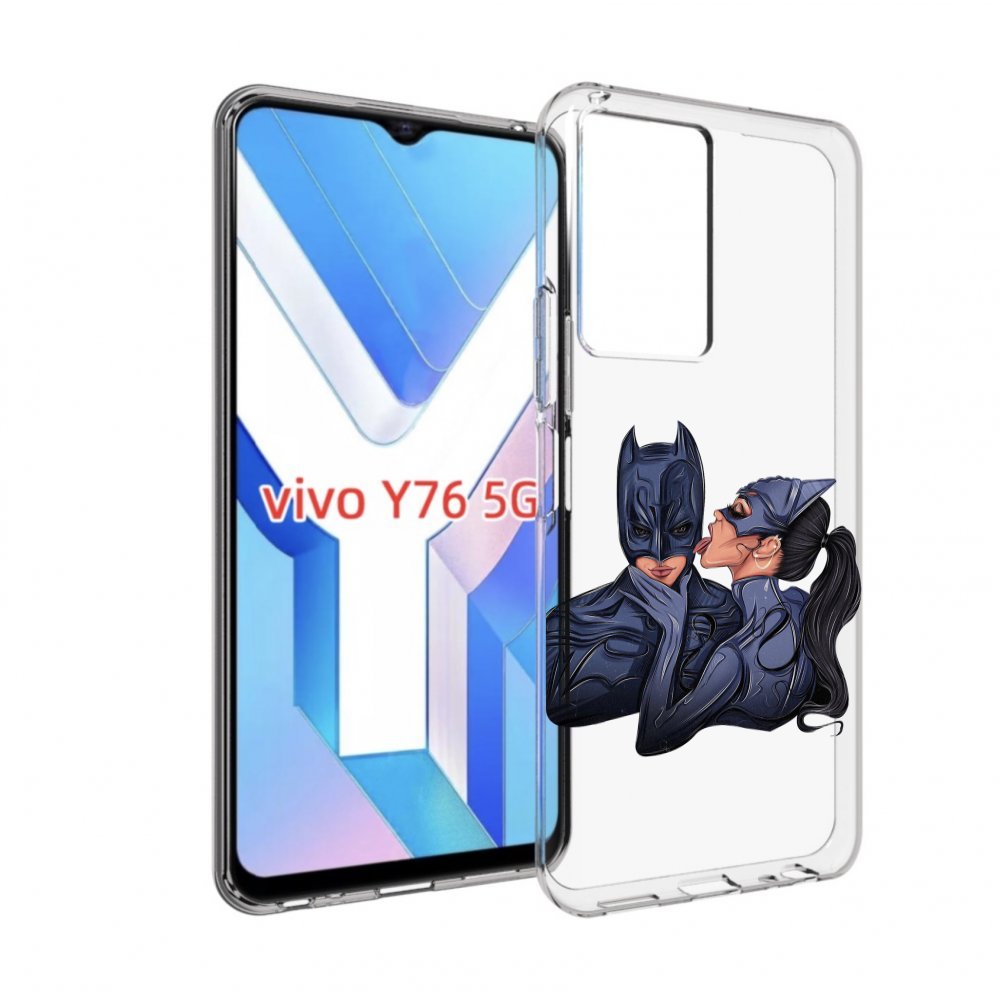 

Чехол MyPads бетман-и-кошка для Vivo Y76 5G, Прозрачный, Tocco