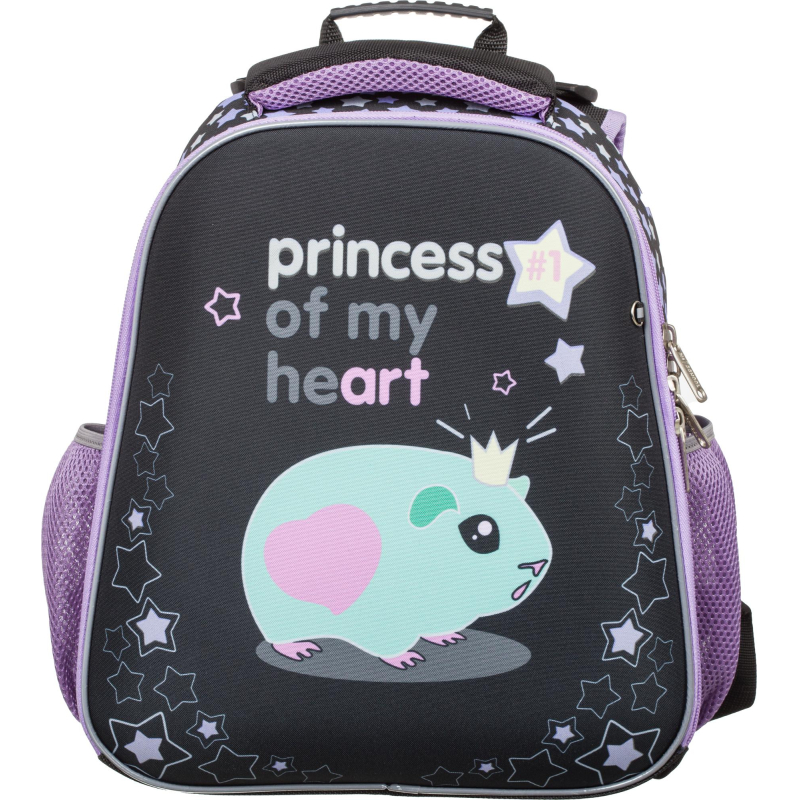 Ранец 1School Basic Princess 2 отд эргоном спинка 8422₽