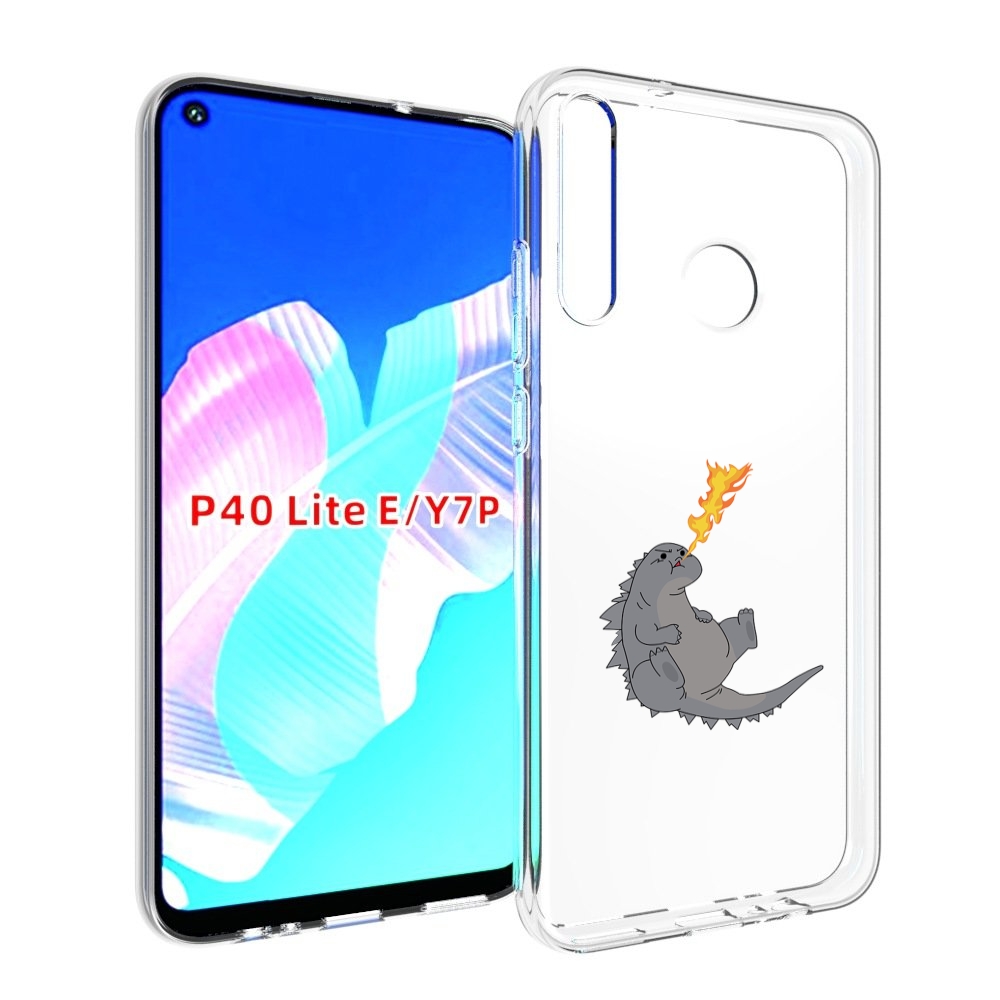 

Чехол бампер MyPads огнедышащий-дракончик для Huawei P40 Lite E, Прозрачный, Tocco
