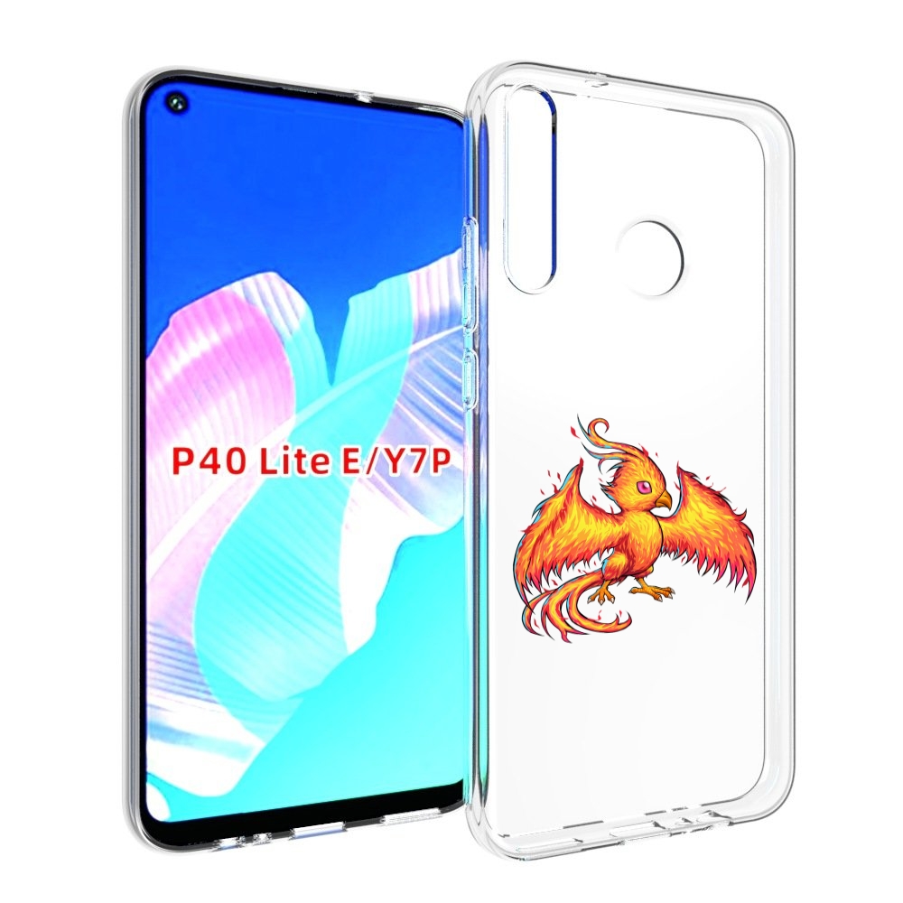 

Чехол бампер MyPads огненная-птичка для Huawei P40 Lite E, Прозрачный, Tocco