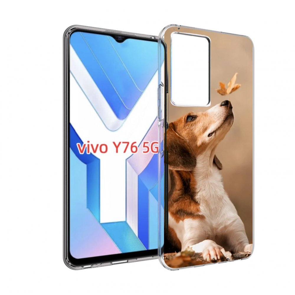 

Чехол MyPads бигль-собака для Vivo Y76 5G, Прозрачный, Tocco