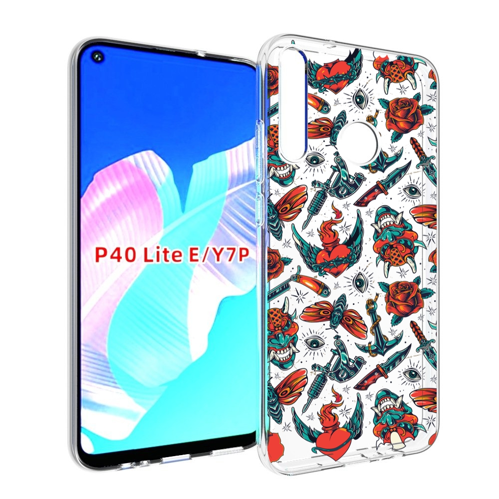 

Чехол бампер MyPads олд-скул-пак для Huawei P40 Lite E, Прозрачный, Tocco