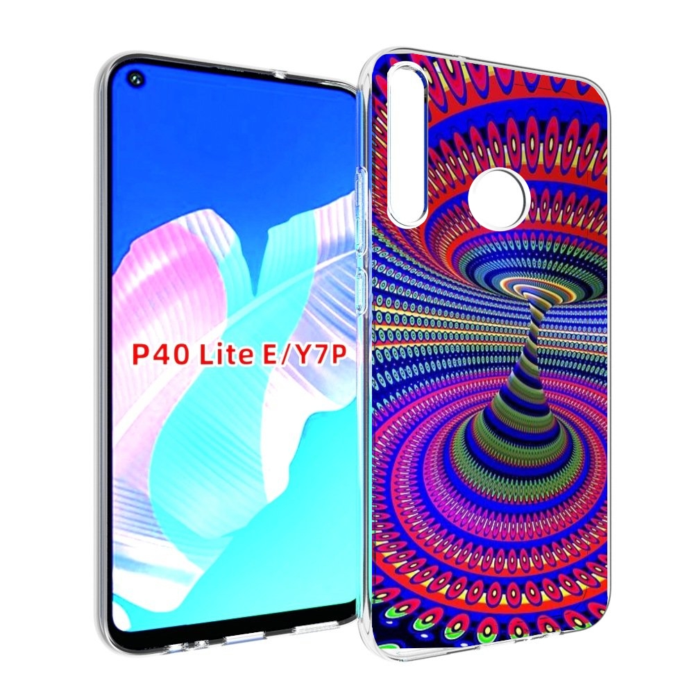 

Чехол бампер MyPads оптическая иллюзия для Huawei P40 Lite E, Прозрачный, Tocco