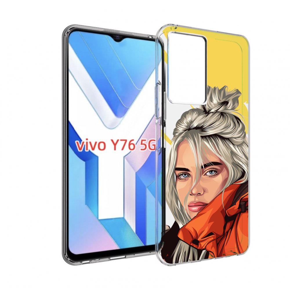 

Чехол MyPads билли-айлиш-в-куртке для Vivo Y76 5G, Прозрачный, Tocco