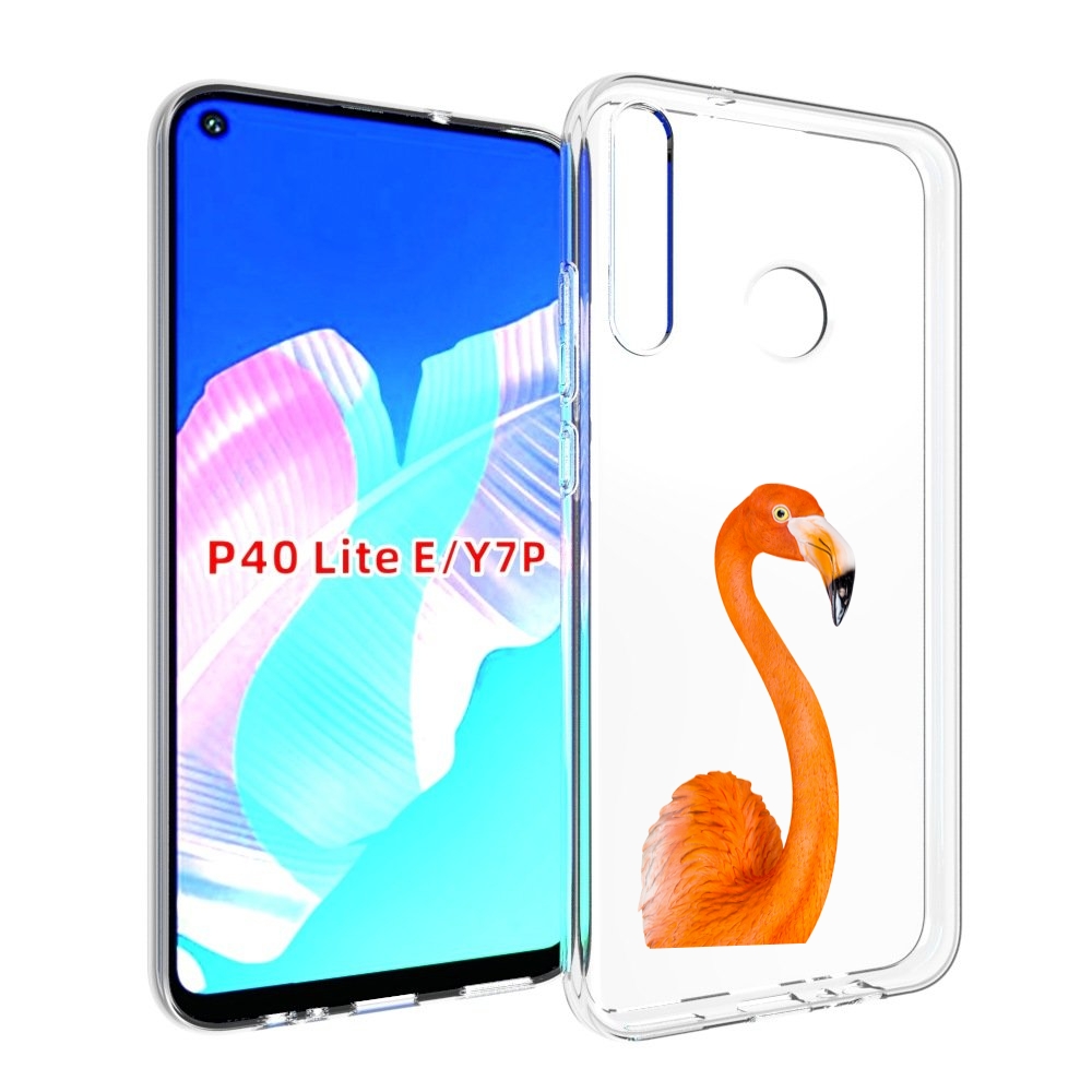 

Чехол бампер MyPads оранжевый-фламинго для Huawei P40 Lite E, Прозрачный, Tocco