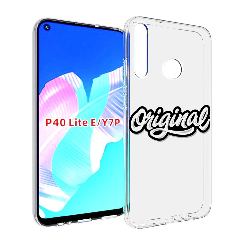 

Чехол бампер MyPads оригинал-надпись для Huawei P40 Lite E, Прозрачный, Tocco