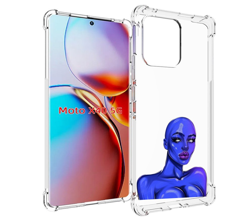 

Чехол MyPads инопланетянка для Motorola Moto X40, Прозрачный, Tocco