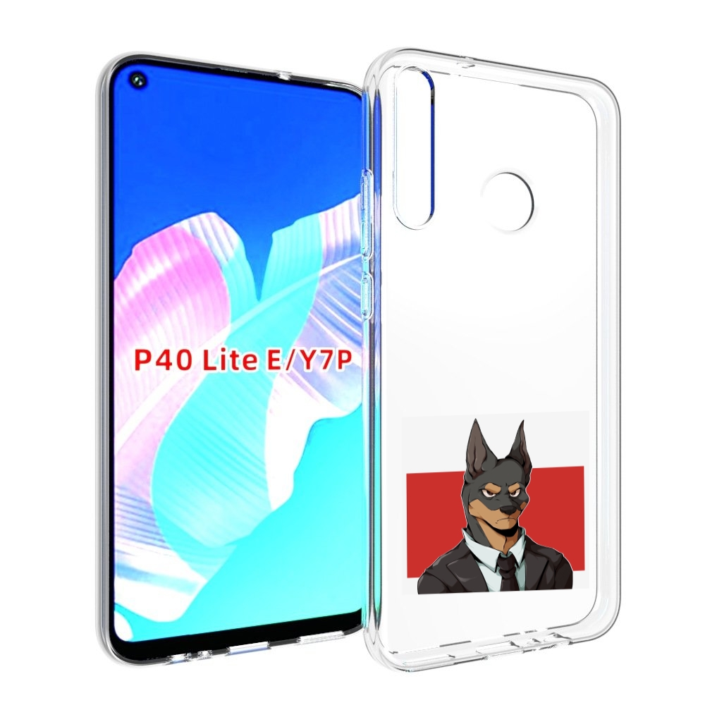 Чехол бампер MyPads офисный работник собака для Huawei P40 Lite